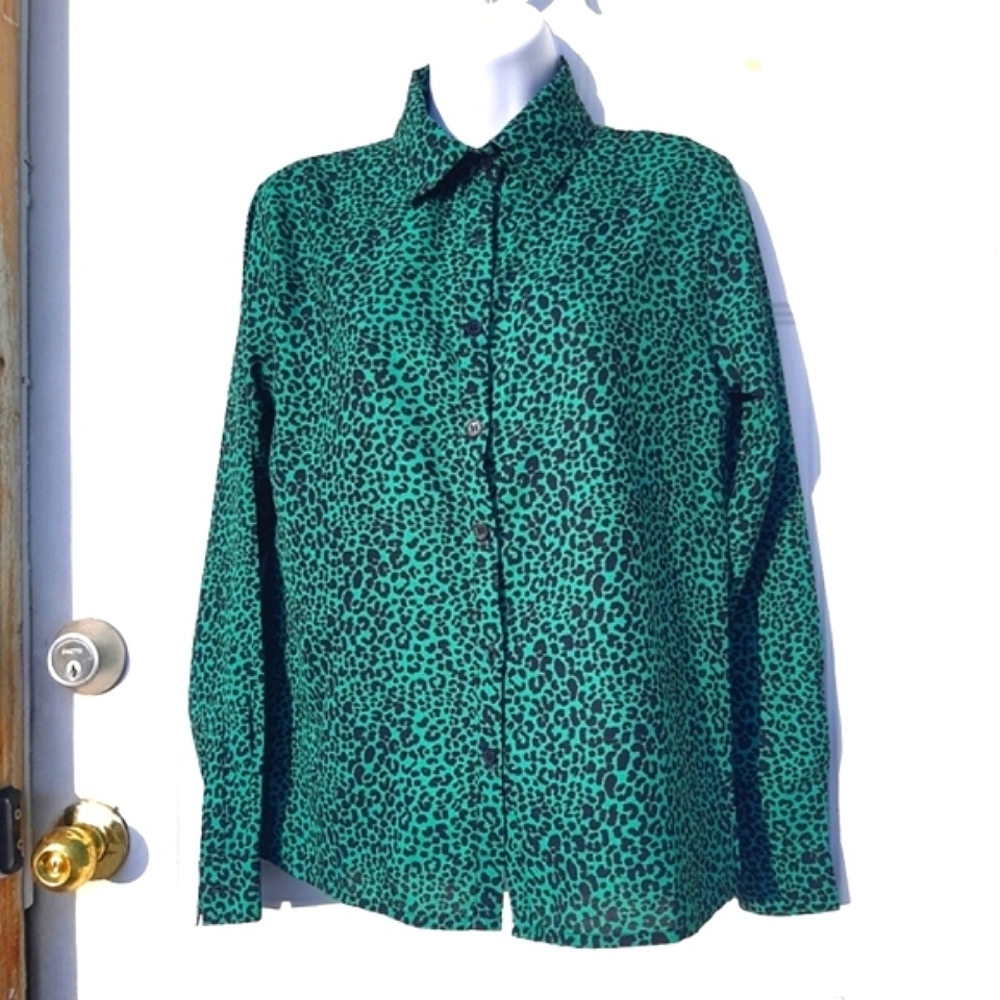 Rockabilly Leopard Blouse